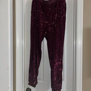 The Limited Purple Sparkly Joggers